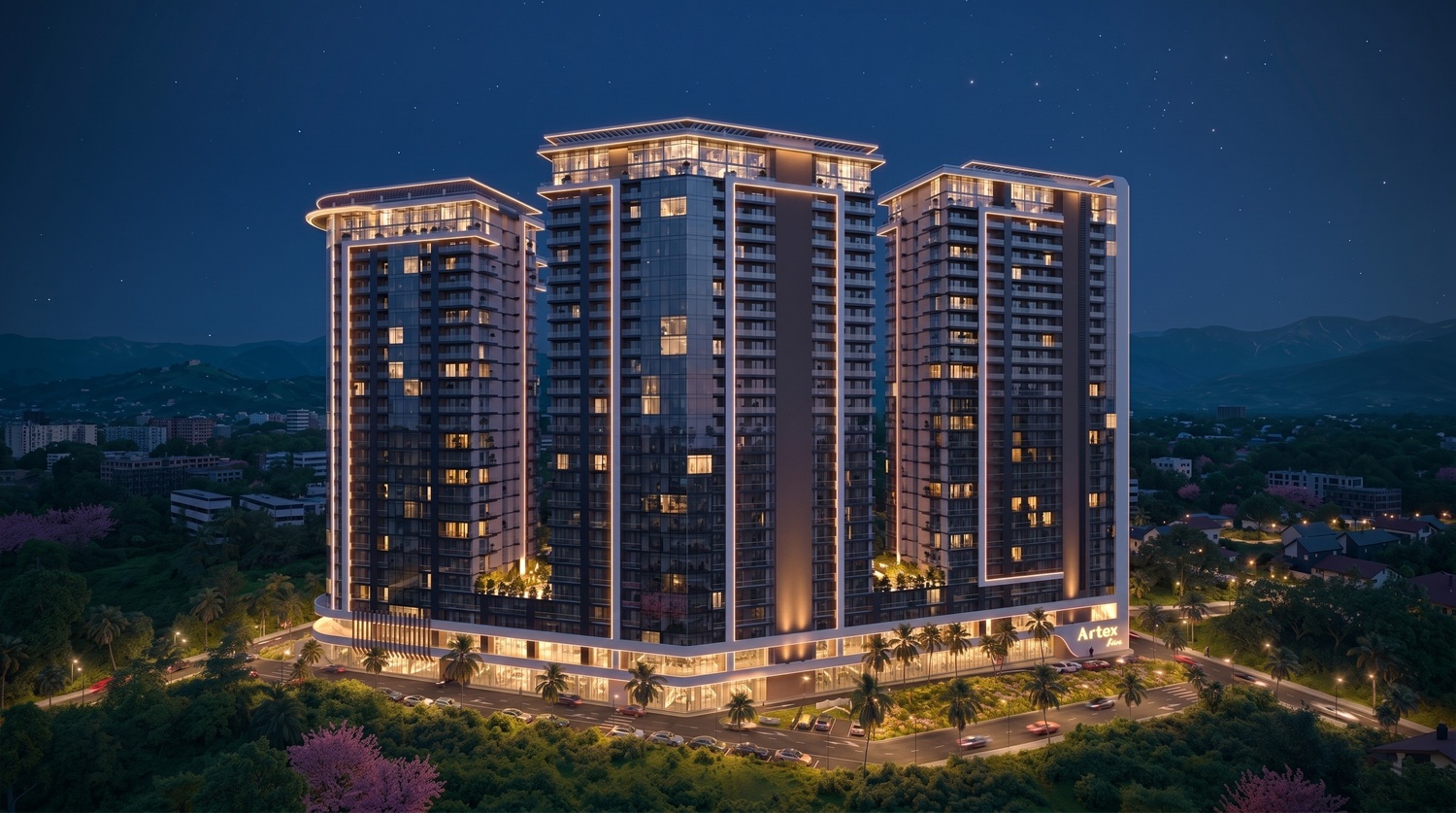 Three Parkline towers under construction